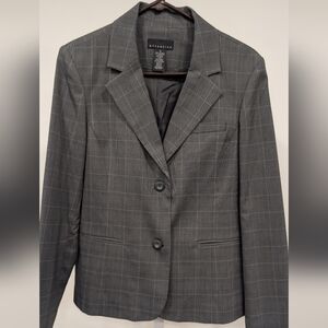 attention Gray Windowpane Blazer